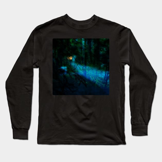 Walk through the forest at night Long Sleeve T-Shirt by nunachan